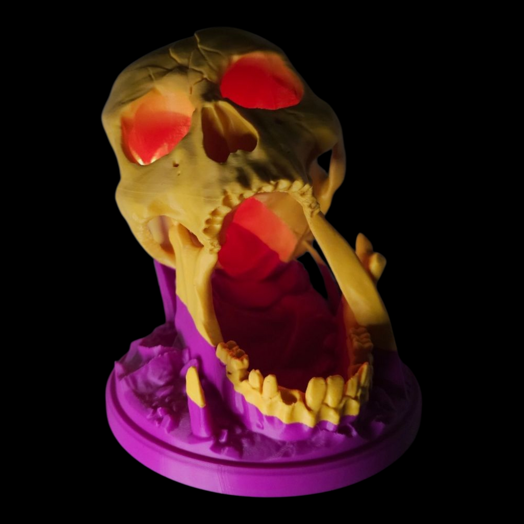 LED Skull Dice Tower