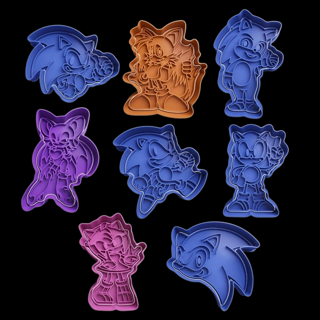 Sonic the Hedgehog inspired Cookie Cutters